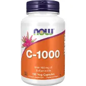 Now Vitamine C-1000 avec 100mg de Bioflavonides, 100 vcaps