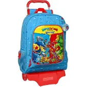 Safta Supershings Rescue Force 522 W/905 Sac à dos à roulettes Bleu Bleu One Size