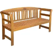 vidaXL Banc de jardin 157 cm en bois massif d'acacia