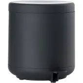 Zone Denmark Ume poubelle/collecteur de déchets pour salle de bain, 4 litres, noir