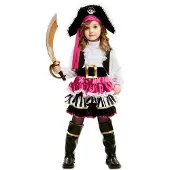 MOM Little Pirate Girl Costume Rose 3-4 Years Enfants