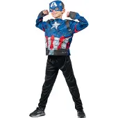 Rubies Captain America Top Captain America + Masque
