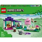 LEGO Minecraft le refuge pour animaux, jouet avec de nombreuses figurines d'animaux pour filles et garçons dès 7 ans, cadeau pour gamers et enfants, set modèle du biome plaine en briques 21253