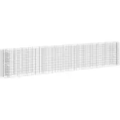 vidaXL Lit surélevé à gabion Fer galvanisé 540x50x100 cm