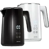 MPM Bouilloire électrique à température réglable, sans fil, MCZ-120 blanc