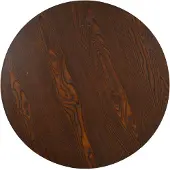The Living Store Table de bistrot brun foncé 80 cm MDF