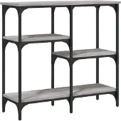 vidaXL Table console sonoma gris 80x29x75 cm bois d'ingénierie