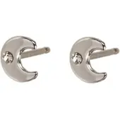 Out of the blue Boucles d'oreilles en argent 925 sterling, lune, (Argent sterling 925)
