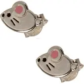 Out of the blue Boucles d'oreilles en argent 925 sterling, souris, (Argent sterling 925)