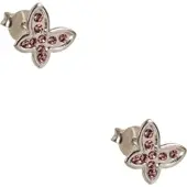 Out of the blue Boucles d'oreilles en argent 925 sterling, papillon, (Argent sterling 925)