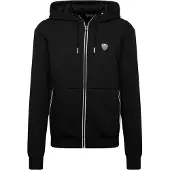EA7 Veste de survêtement noir / blanc