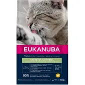 Eukanuba Adult Hairball Control - pour chats adultes pour réduire la formation de boules de poils - 10 kg