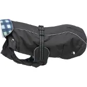 Trixie Veste d'extérieur ROUEN 2in1, XS : 32 cm - coupe bouledogue, noir/bleu