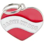 My Family MyFa tegn charms, coeur I love my dog