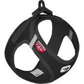Curli Clasp Vest Geschirr Cord schwarz S