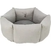 Trixie Lit LENI rond avec bord haut, ø 55 cm, sable/gris