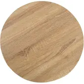 The Living Store Table de bistrot marron clair 50 cm MDF