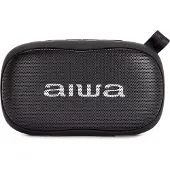 Aiwa BS-110BK noir Mini haut-parleur Bluetooth avec mousqueton 10W HyperBass Music Box Soundbox Player