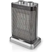 Nedis Ventilateur d'air chaud céramique PTC/ Thermostat/ Consommation 1500 W/ 2 niveaux de chauffage/ Protection anti-basculement