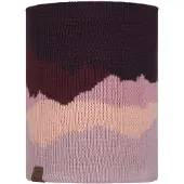 Buff Knitted&fleece Neck Warmer Violet,Rose