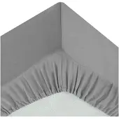 Atmosphera Drap-housse Gris (90 x 190 cm) (90 x 190 cm)