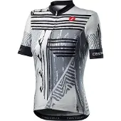 Castelli Astratta Short Sleeve Jersey Blanc,Noir L Femme