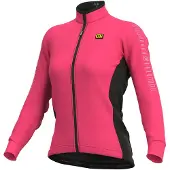 ALÉ Solid Fondo Long Sleeve Jersey Rose M Femme