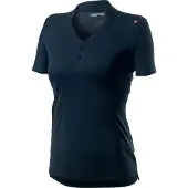 Castelli Tech Short Sleeve Polo Bleu L Femme