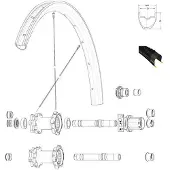 Mavic Crossmax Pro Carbon Rear Rim Noir 650B - 27.5´´