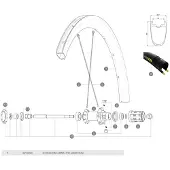Mavic Cosmic Pro Carbon Ust Rear Rim Noir 700 - 28´´