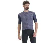 Sportful Checkmate Short Sleeve Jersey Bleu M Homme