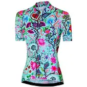 CYCOLOGY Secret Garden Short Sleeve Jersey Bleu L Femme