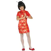Atosa Costume De Fille Chinoise Pour Enfants