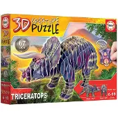Educa Puzzle 3D Tricératops 19183