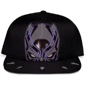 Marvel Hommes, Casquette, Casquette Marvel Black Panther, Noir, (Taille unique)