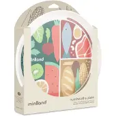 Miniland Assiette Pour Apprendre À Manger Nutrihealthy Blanc