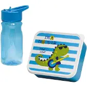 Mondex Coffret Snack Dino Enfants Boîte à Goûter Ludique Pour Enfants -
