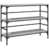 vidaXL Table console sonoma gris 100x32x75 cm bois d'ingénierie