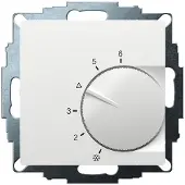 Eberle Controls Eberle UTE 1032-RAL9016-G-55 Thermostat d'ambiance encastré 5 à 30°C, Thermostat, Blanc