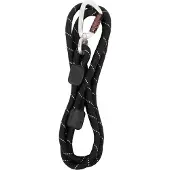 Woolly Wolf - Rope Leash Black - 180 cm - 10mm (Chien, Promenade)