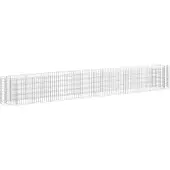 vidaXL Lit surélevé en gabion Fer galvanisé 400x50x50 cm