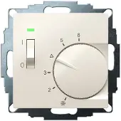 Eberle Controls Eberle UTE 1015-RAL1013-G-55 Thermostat d'ambiance encastré 5 à 30°C, Thermostat, Blanc