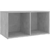vidaXL Armoire TV gris béton 72x35x36,5 cm Bois composite
