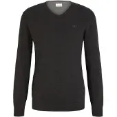 Tom Tailor Pull-over noir chiné