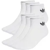 Adidas Originals Chaussettes 'Mid Ankle 6 Pairs' noir / blanc