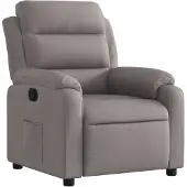 vidaXL Fauteuil relax Taupe Tissu