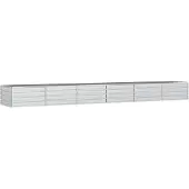 vidaXL Lit surélevé de jardin 480x80x45 cm Acier galvanisé argenté