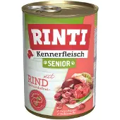 Rinti Kennerfleish Senior Beef - Viande de boeuf pour chiens âgés - 12x400 g