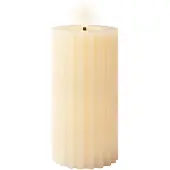 Lumineo 2 Bougie Led Couleur Crème, ø7,5x17,3cm.