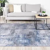 FRAAI Tapis moderne - Strength Bleu | 140x200 cm | Rectangulaire | Tissage plat